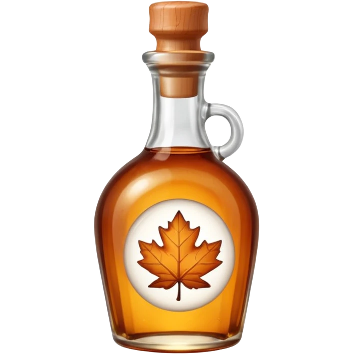 Cute bottle of maple syrup emoji