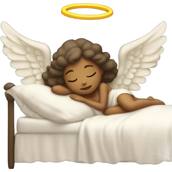 angel female in bed emoji