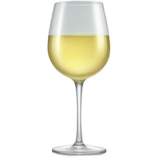 Glass of white wine emoji