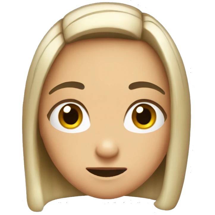 Awkward and embarrassed girl   emoji