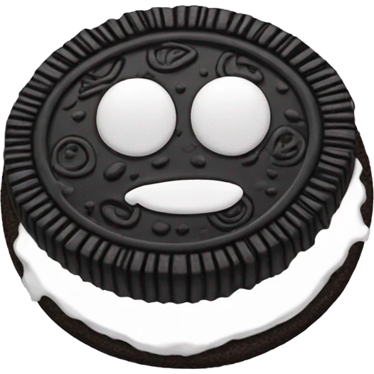 Oreo cookie emoji