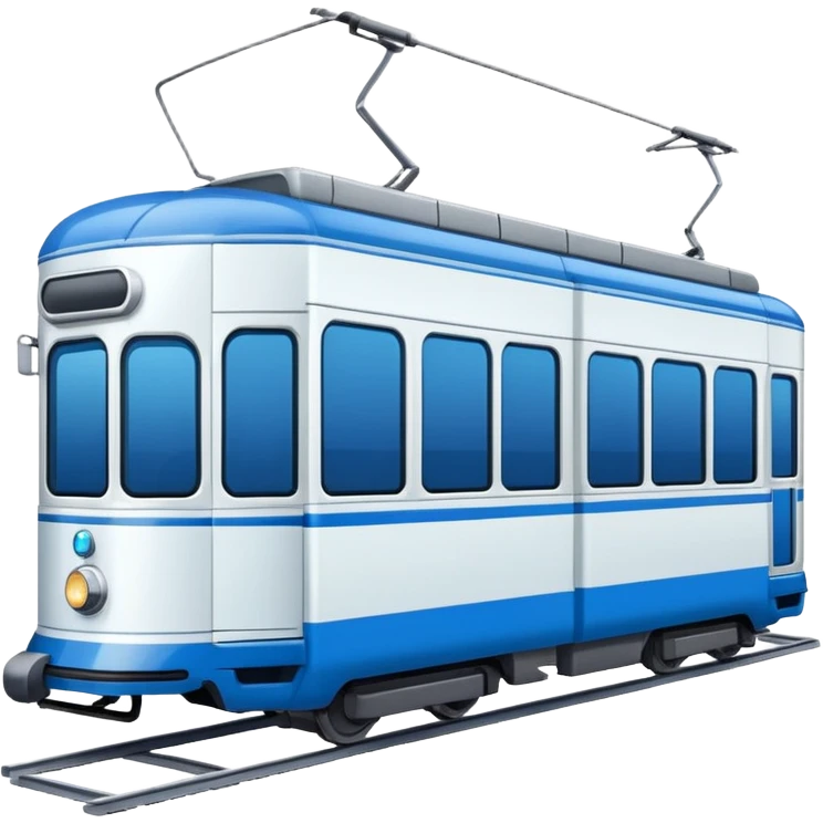 Tram image. View left Side. emoji