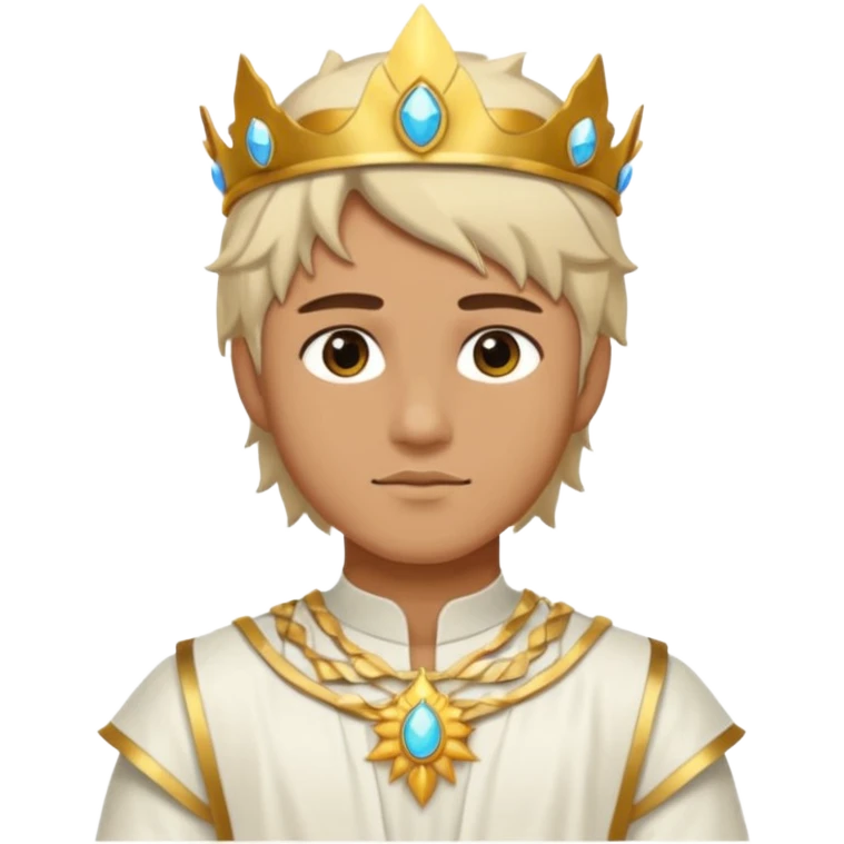 Sun Prince – sun circlet + white tunic emoji