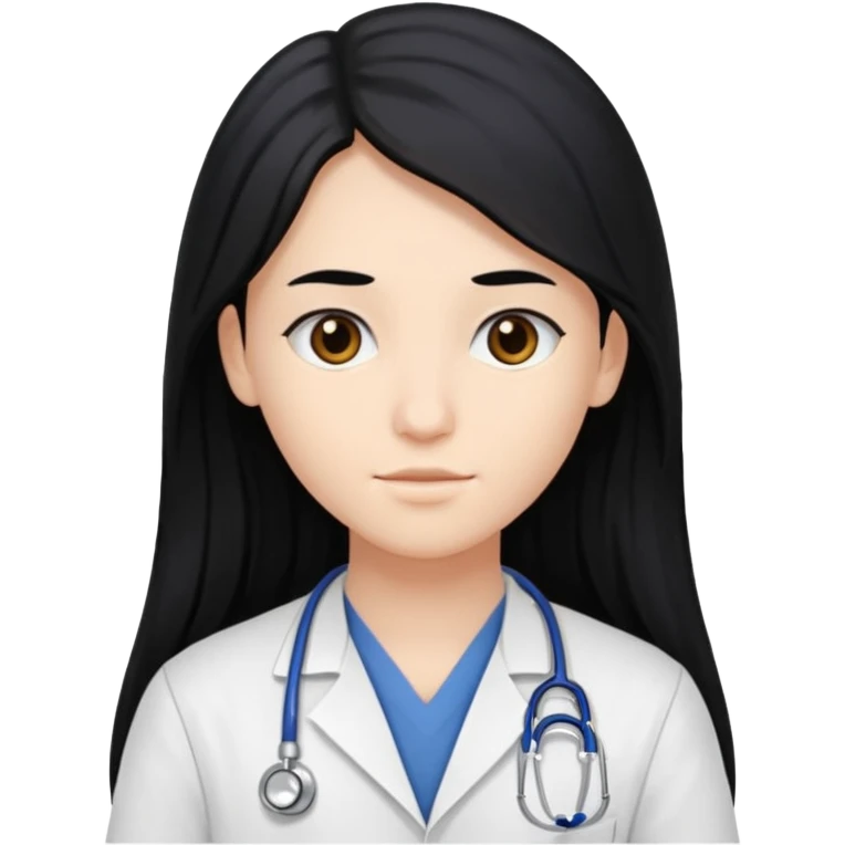 second year of medicine, but avatar with long black hair emoji