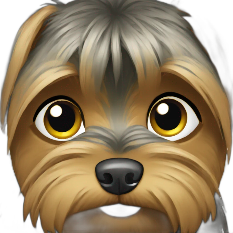 Sad yorkie emoji