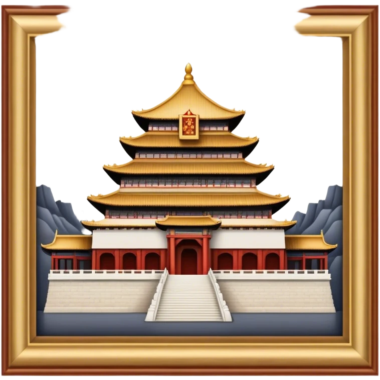 Cinematic Realistic Imperial City of Hu·∫ø Landmark Emoji, showcasing historic palaces and temples rendered with intricate textures and regal, soft lighting. emoji