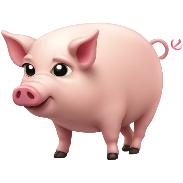 Laser pig emoji