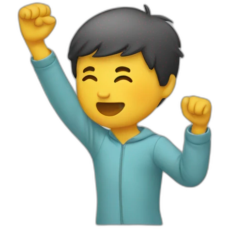 Une Personne qui fait un dab emoji