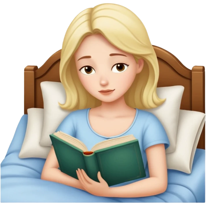 She read a book before bed that made her dream all night long emoji