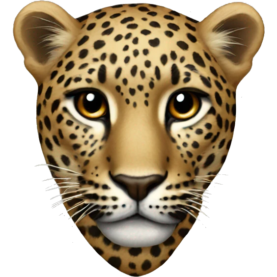 Heart leopard  emoji