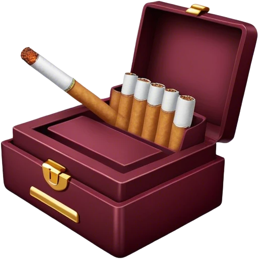 dark Burgundy aesthetic Cigarette box emoji