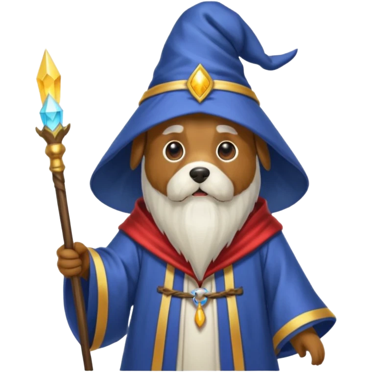 Dog wizard emoji