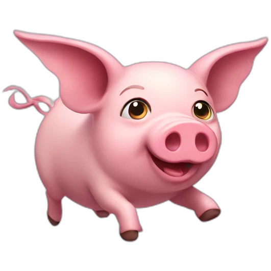 Flying pig emoji