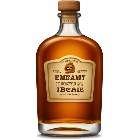whiskey bottle takes off emoji