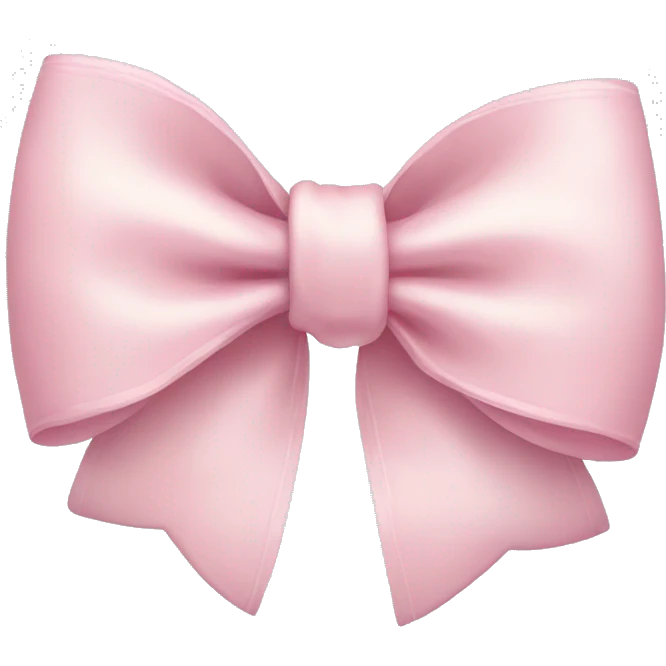 Light pink bow emoji