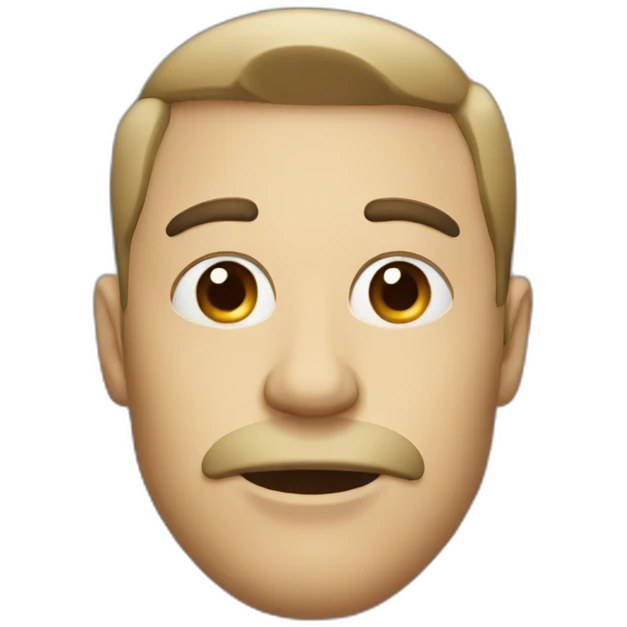 guy with glass and mole under lips emoji