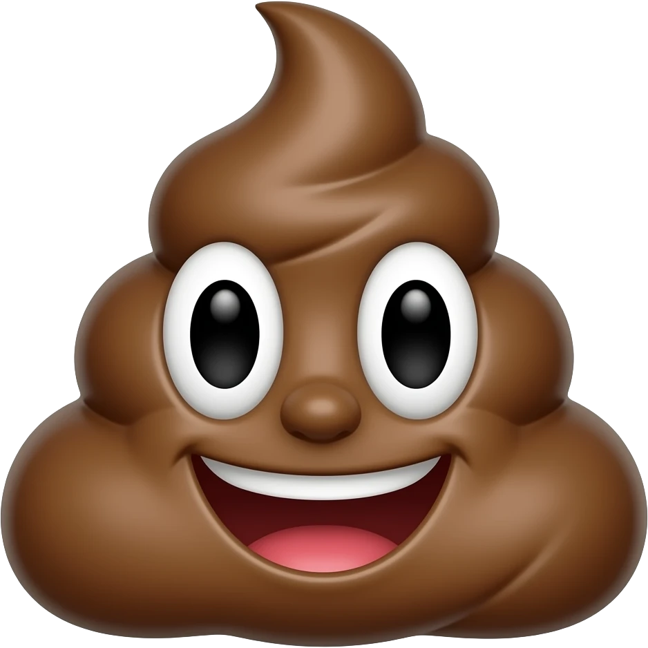 poop which is made by park chaewon(girl) emoji