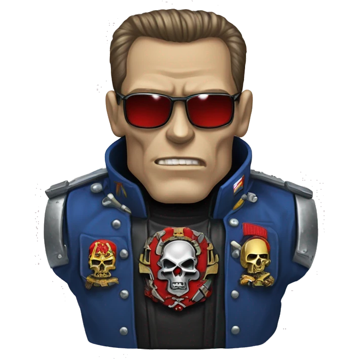 warhammer 40k terminator featuring Russian coats of arms emoji