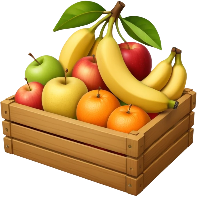 a fruit box and less fruits emoji