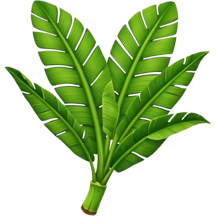 only a single banana leaf emoji