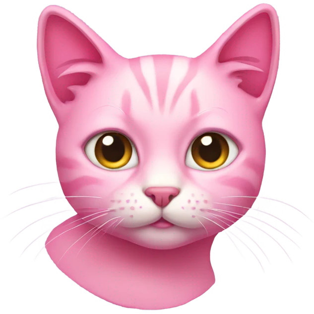 Pink cat emoji