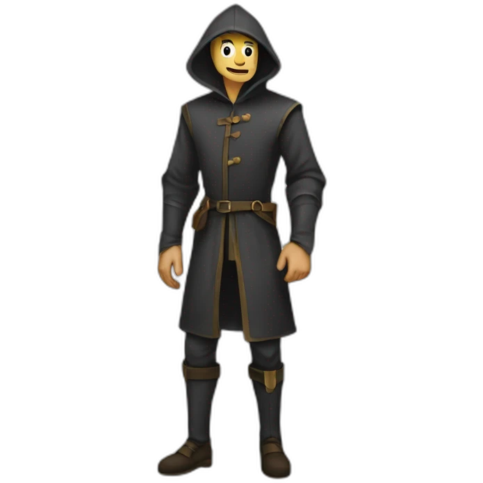 medieval evil spy switching clothes emoji