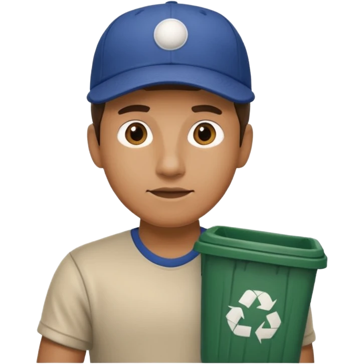 man taking out the trash emoji