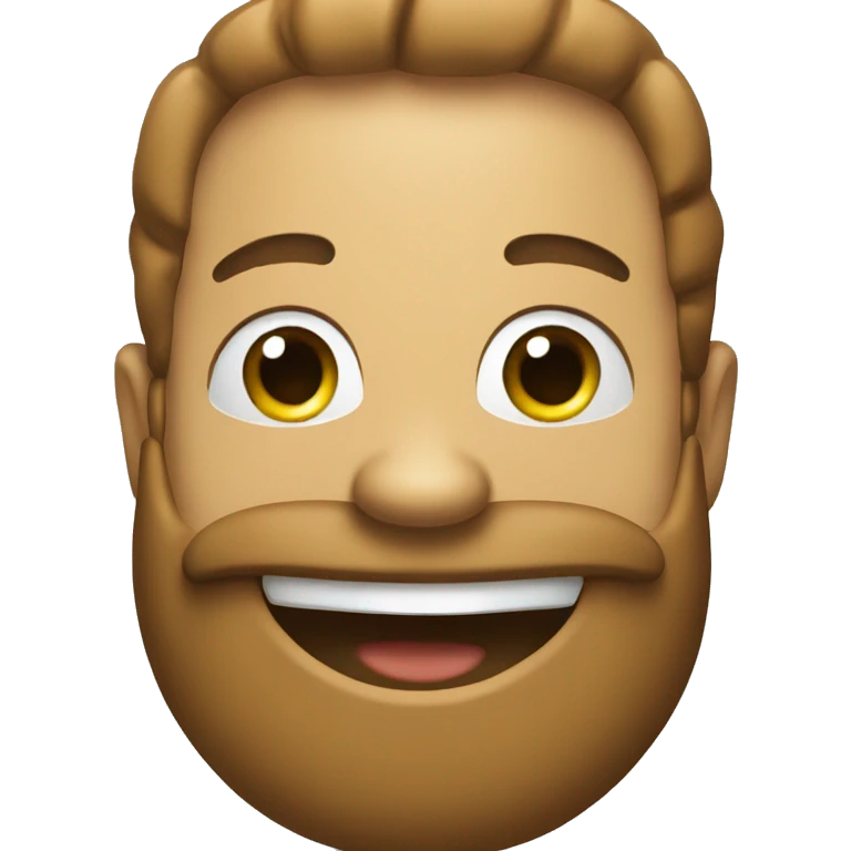 laugh with beard emoji