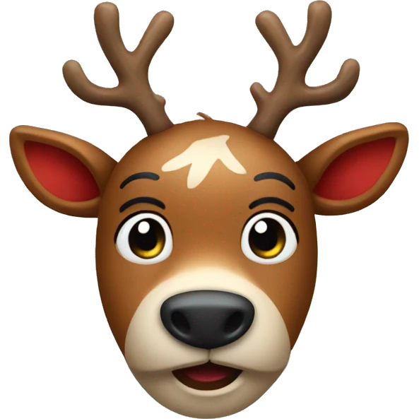 Red Nosed Reindeer emoji
