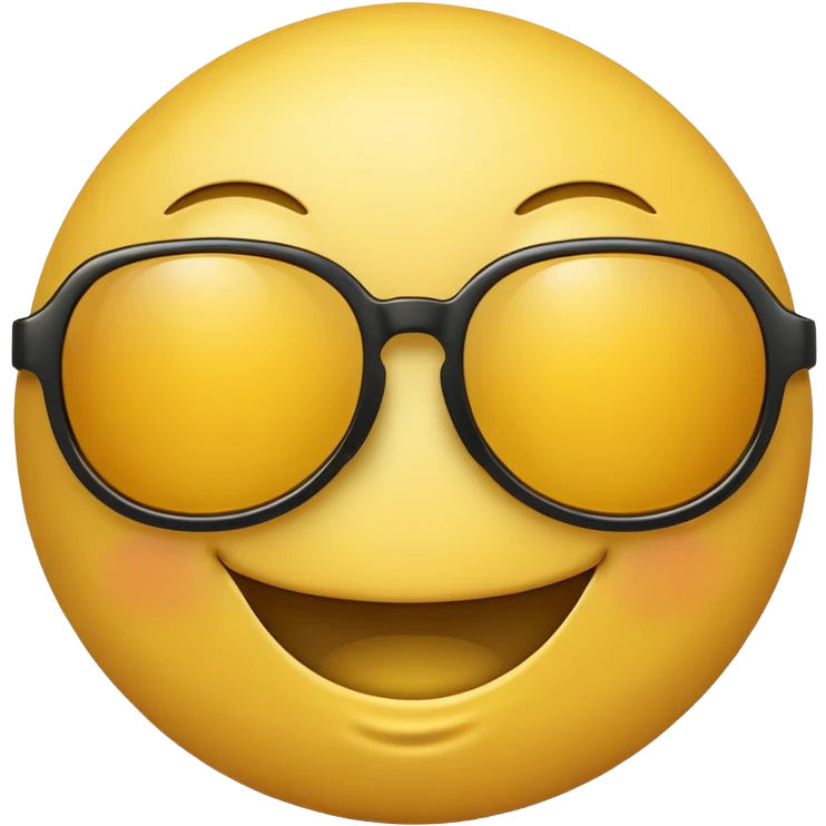 Smiley face with sunglasses ￼ emoji