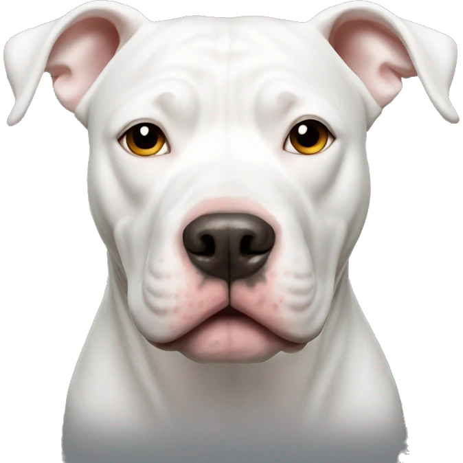 White pitbull  emoji