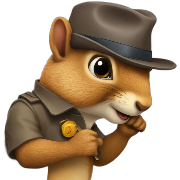 detective squirrel emoji