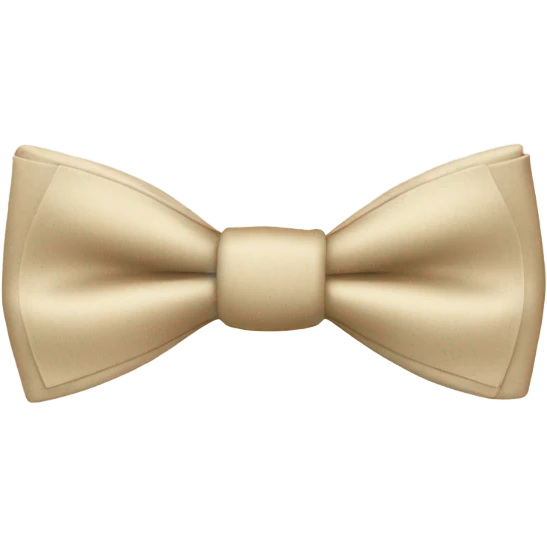 light beige bow tie  emoji