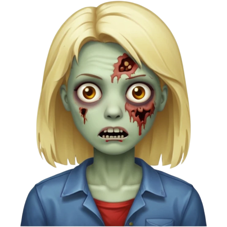 zombie with blonde hair emoji