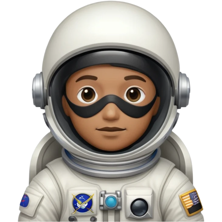 astronaut in space suit with black pirate eyepatch emoji