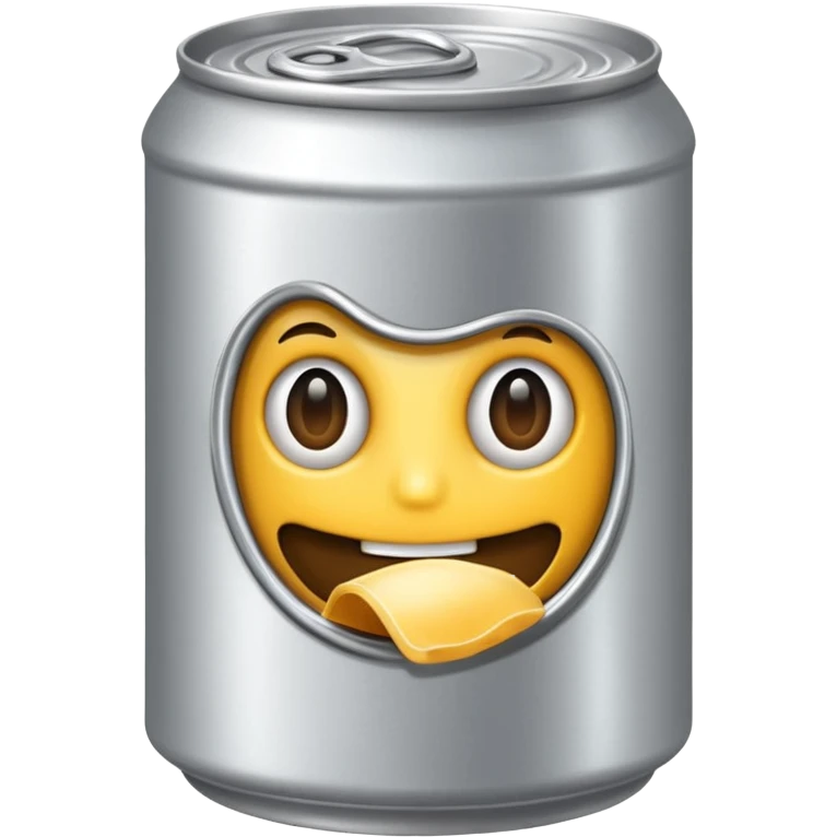 create a silver can that's opened - should be food emoji emoji