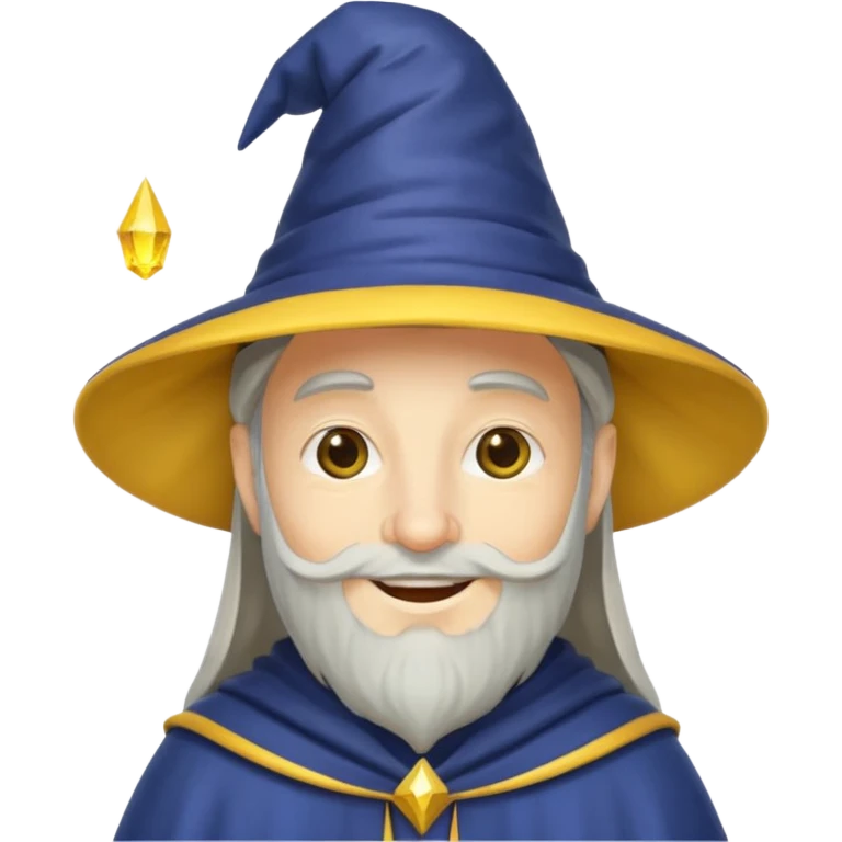 wizard with yellow hat emoji