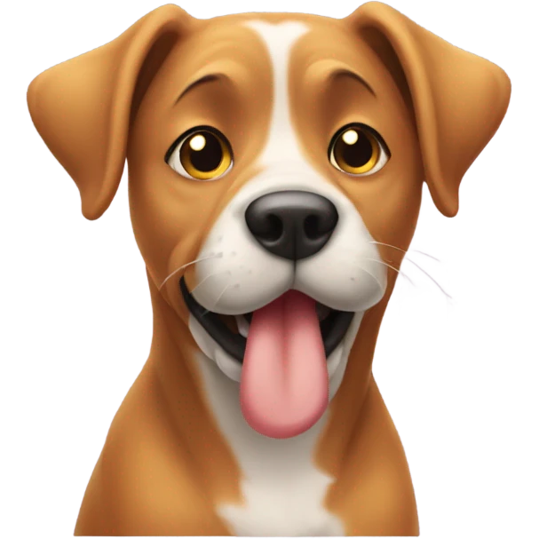 Dog blowing kisses emoji