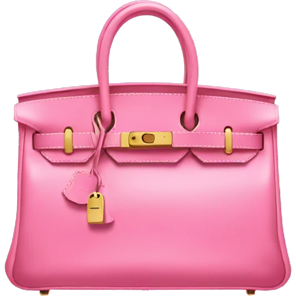 Pink hermes birkin bag emoji