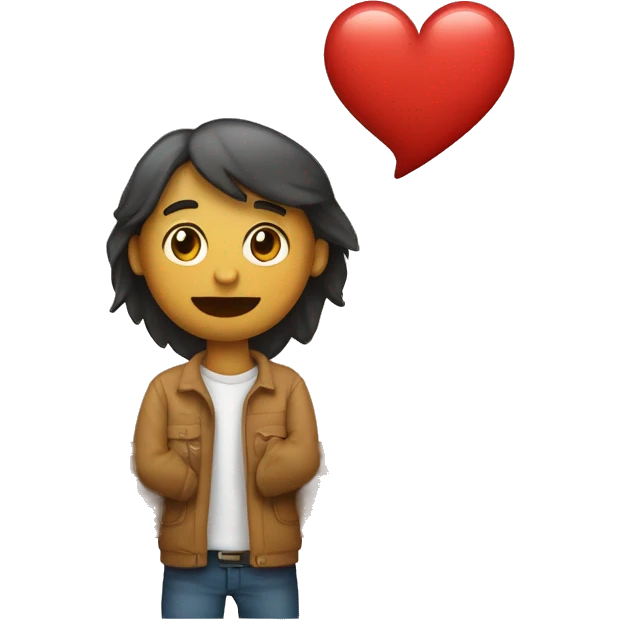 Corazón humano con un relámpago en su interior emoji