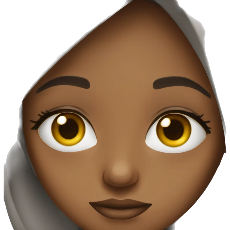 Somali girl long eyelashes emoji