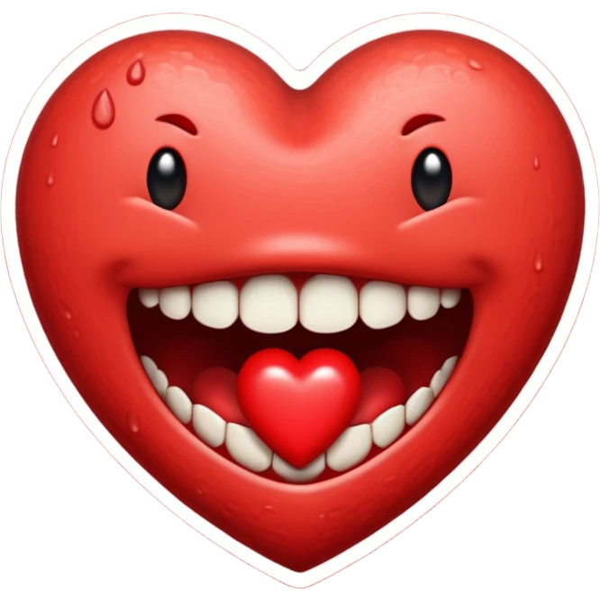 Love bite emoji