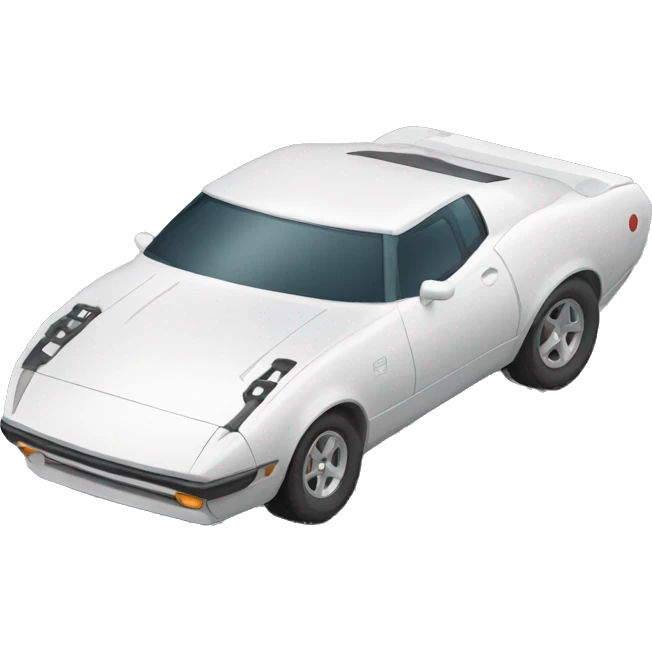 Sportcar with a trailer attached emoji