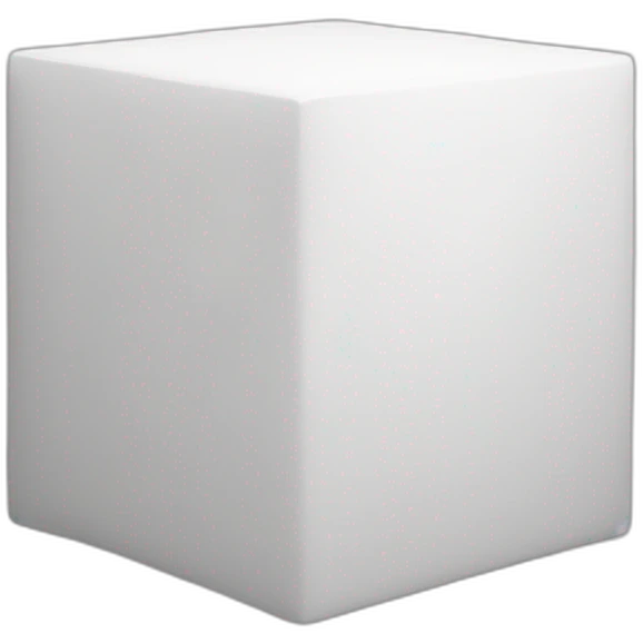 White cube emoji