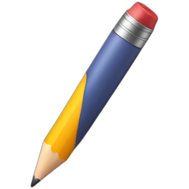Big fat Pencil emoji
