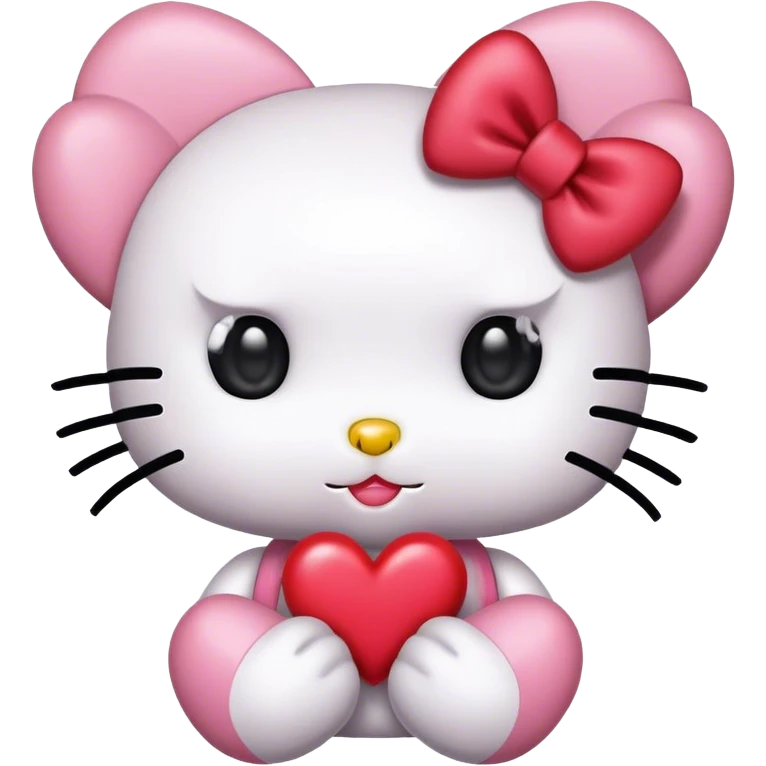 hello kitty heart emoji