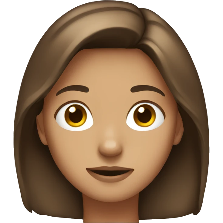 Brown haired teenager emoji