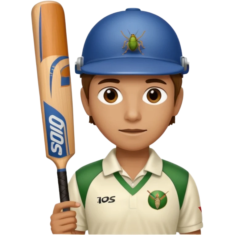 Person playing cricket emoji