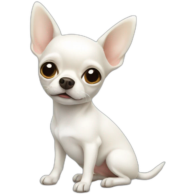 white chihuahua emoji