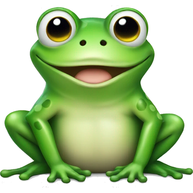 frog with smile emoji